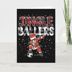 Cartão Jingle Llers Pé de Santa Natal Futebol Xadrez _