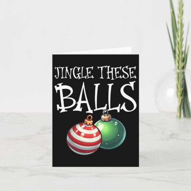 Cartão Jingle This Raunchy Men's Christmas (Frente)