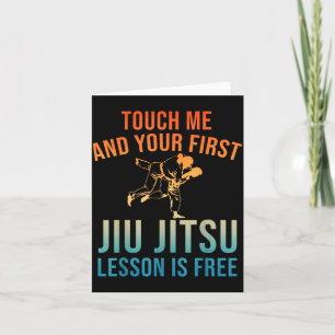 Cartão Jiu Jitsu Arte Para Homens Mulheres Brazilian Juji