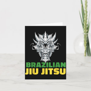 Cartão Jiu Jitsu Brasileiro de Grappling - MMA BJJ Dragão
