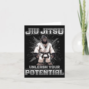 Cartão Jiu Jitsu Brasileiro MMA e BJJ de Grappling Fofo