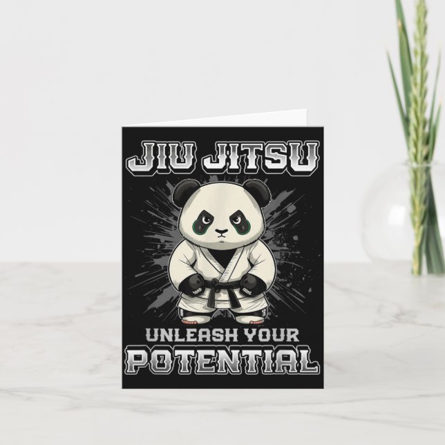 Cartão Jiu Jitsu Brasileiro MMA e Grappling BJJ Panda (Frente)