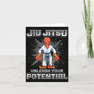 Cartão Jiu Jitsu Brasileiro MMA e Grappling BJJ Polvo