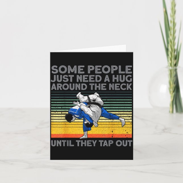 Cartão Jiu Jitsu Design For Men Women Kids Bjj Brazilian  (Frente)