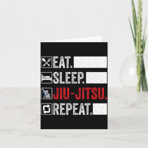 Cartão Jiu Jitsu Engraçado Para Homens Mulheres Crianças