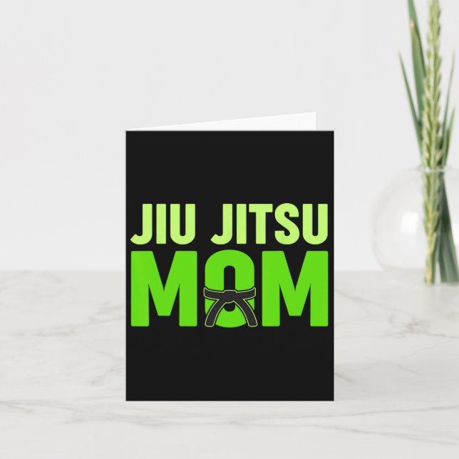 Cartão Jiu Jitsu Mãe Dia de as mães (Frente)