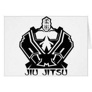Cartão Jiu Jitsu - o lutador prepara-se