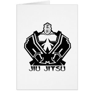 Cartão Jiu Jitsu - o lutador prepara-se