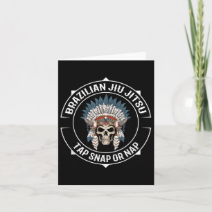 Cartão Jiu Jitsu War Bonnet - Equipe de submissão Jiu Jit