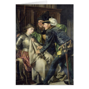 Cartão Joana do arco insultado na prisão, 1866