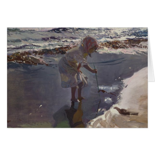 Cartão Joaquin Sorolla - Buscando Mariscos (Frente Horizontal)