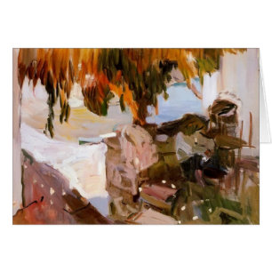 Cartão Joaquín Sorolla - Casa de Ibiza