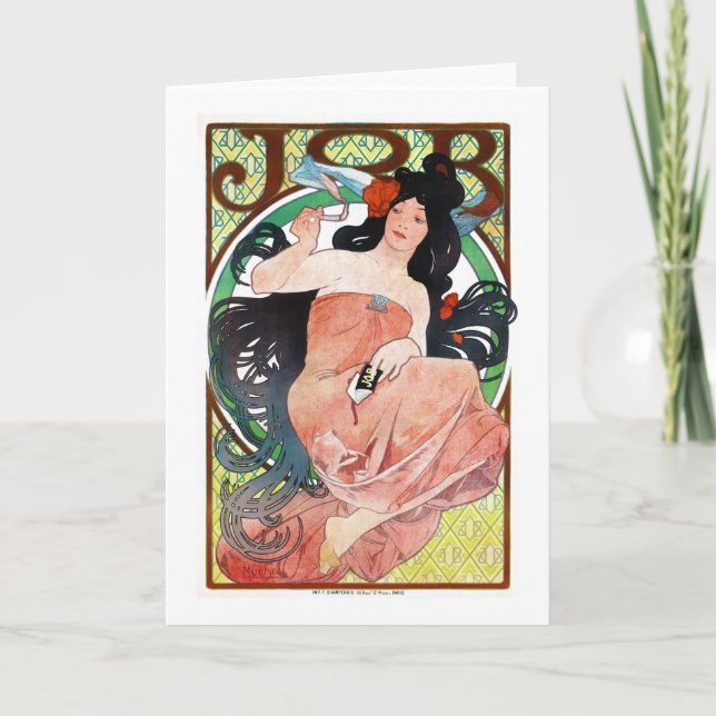 Cartão JOB, Mucha (Frente)