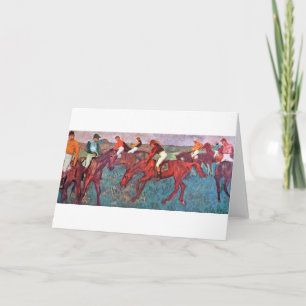 Cartão Jockey e Horse, Edgar Degas