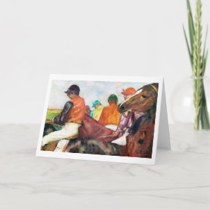 Cartão Jockey e Horse, Edgar Degas