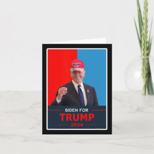 Cartão Joe Biden engraçado para Eleição 2024 de Trump Use