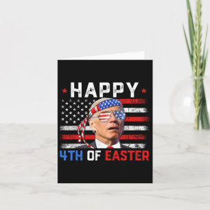 Cartão Joe Biden Espancou Feliz 4º Da América Páscoa 4º D