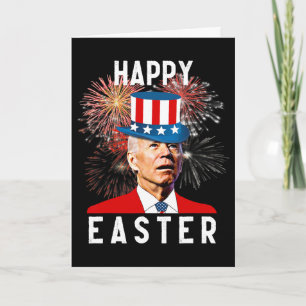 Cartão Joe Biden Feliz Páscoa Para Engraçado 4 De Julho