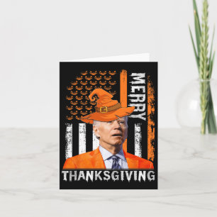 Cartão Joe Biden Happy Halloween Feliz Ação de Graças