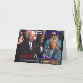 Cartão Joe Biden Oath of Office 2021 Inauguration