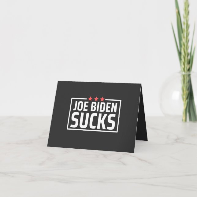 Cartão joe Biden Sucks (Frente)