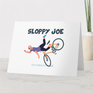 Cartão Joe Funny Biden Shirt Sloppy Joe Biden Funn