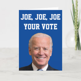 Cartão Joe, Joe, seu voto