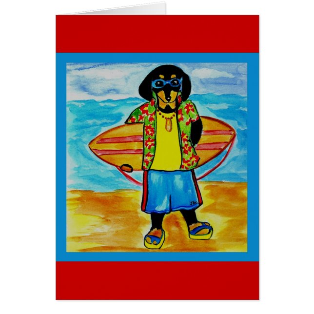 Cartão Joe Surfista (Frente)