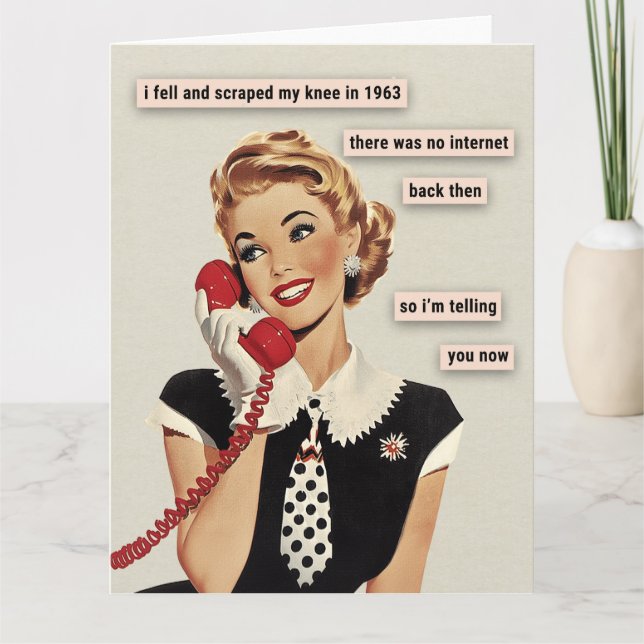 Cartão Joelho quebrado em 1963 (Frente)