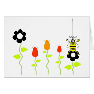 Cartão joelhos das abelhas