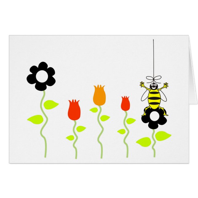 Cartão joelhos das abelhas (Frente horizontal)