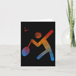 Cartão Jogador Badminton Champion T Shirt Toque Racket De