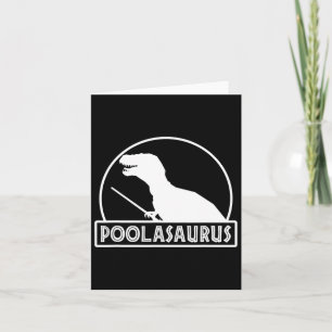 Cartão Jogador Billiard do Poolassauro Dinossauro Snooker