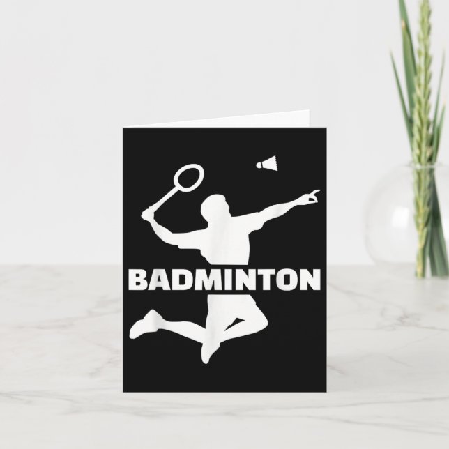Cartão Jogador de Badminton (Frente)