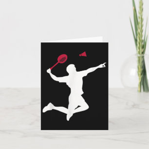 Cartão Jogador de Badminton