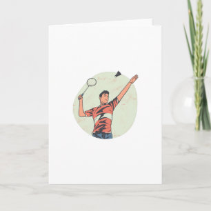 CARTÃO JOGADOR DE BADMINTON