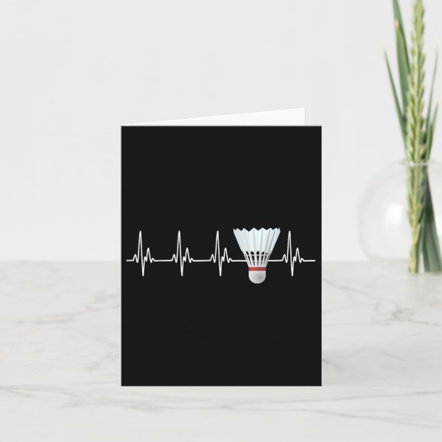 Cartão Jogador de Badminton Engraçado de Pulso Engraçado (Frente)