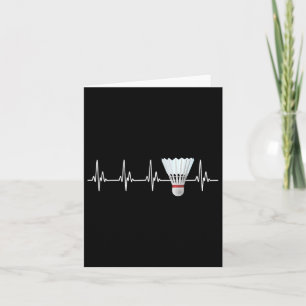 Cartão Jogador de Badminton Engraçado de Pulso Engraçado