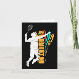 Cartão Jogador de Badminton _ Peteca _ Badminton 