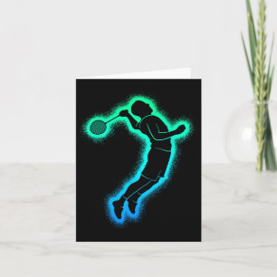 Cartão Jogador de Badminton Shuttle Kids Men Badminton Bo