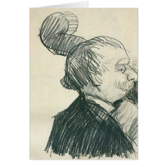 Cartão Jogador De Baixo Duplo (F1244cv) Van Gogh Baixo Ar (Frente)