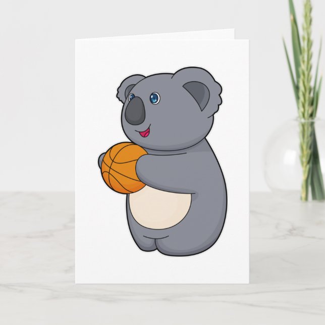 Cartão Jogador de basquete Koala Basquete (Frente)