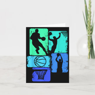 Cartão Jogador de Basquete Meninos Crianças Homens
