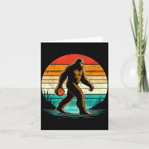 Cartão Jogador de beisebol Pé-grande Sasquatch jogando be