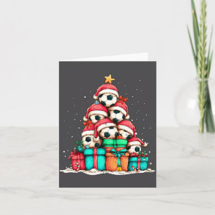 Cartão Jogador de Bola de Futebol Le Árvore de Natal Xmas