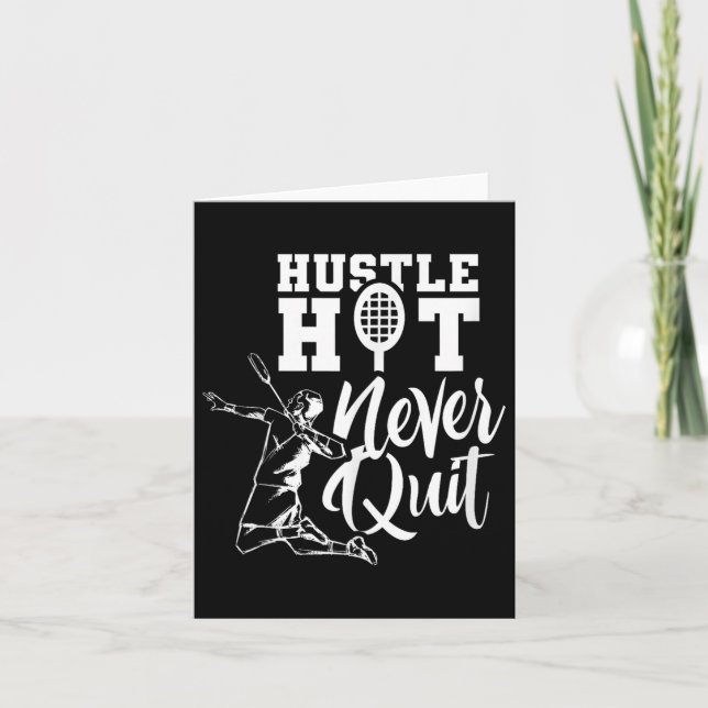 Cartão Jogador de Esporte Badminton Shuttle Lover (Frente)