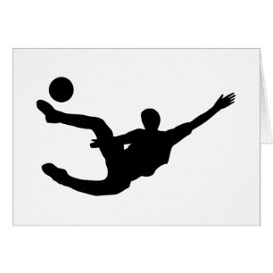 Cartão Jogador de futebol