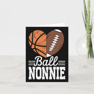 Cartão Jogador de futebol americano de basquetebol em Bal