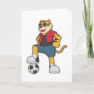 Cartão Jogador de futebol Tiger Futebol