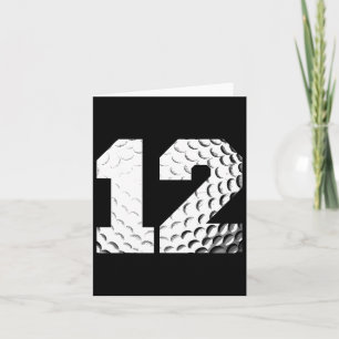 Cartão Jogador De Golfe De 12 Birthday Boy Golf De 12 Ano